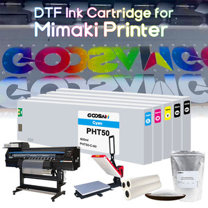 Cartouche d'encre DTF compatible pour imprimante Mimaki PHT50 600ml CMYK Blanc avec puce à usage unique Plug and Play sans pilote Vente en gros - Product Image 3