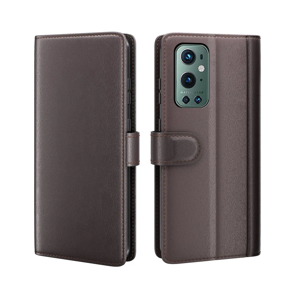 For OnePlus 9 Pro Mobile Case Cover for OnePlus 9 Pro Cellphone Case Genuine Cowhide Real Leather Phone Cover Phone Wallet Case