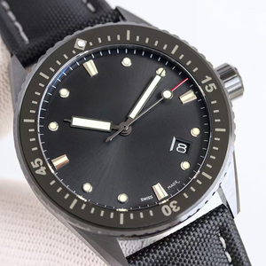 Relojes de Lujo para Hombre, Estilo Clásico, Automáticos, 300M, Cristal de Zafiro, Caja de Cerámica Negra, Bisel de Cerámica, Correa de Tela Negra - Product Image 1