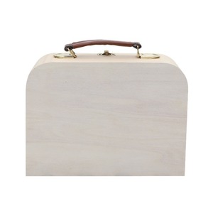 Wooden Storage Box Rectangle With Handle And Lock For <b>Home</b> Desktop Organizer - Product Image 4