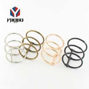 New Metal Loose Leaf Binder Rings Clip Folder Desk Calendar Notebook 3 Binding Book Ring