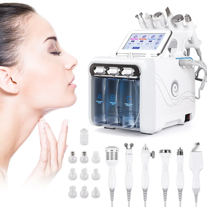 6-in-1 H202 Hydrogen oxy máy bay phản lực Hydro mặt Hydra dermabrasion quản lý da trẻ hóa chúng tôi cắm màn hình cảm ứng không gỉ - Product Image 1