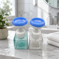 Distributeur de savon en mousse floral avec matériau PET et pulvérisateur à pompe pour un emballage élégant des blocs de mousse lavante pour les mains
