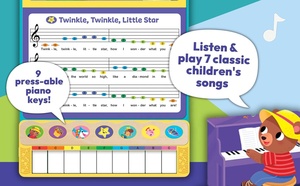 Chansons de piano pour tout-petits : livre sonore et musical pour enfants – Écoutez la chanson ou touchez sur les touches pour faire jouer de la musique - Product Image 2