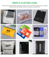 JIJID Sac en polyéthylène givré personnalisé avec logo, fermeture éclair, pour t-shirts, vêtements, sous-vêtements, pochette Ziplock, emballage PE, impression offset