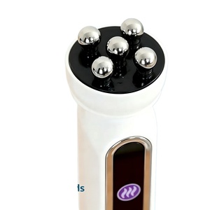 Mini appareil de massage facial à boule chauffante pour stimuler la régénération du collagène et de l'élastine, lisser les ridules et réduire les rides - Product Image 1