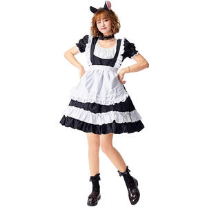 Nuevo Vestido de <span class=keywords><strong>Cosplay</strong></span> de <span class=keywords><strong>Anime</strong></span> para Mujer, Uniforme de Sirvienta, Vestido Largo con Delantal Blanco y Negro, Estilo Lolita, Gran Venta 2026 <span class=keywords><strong>2022</strong></span> - Product Image 1
