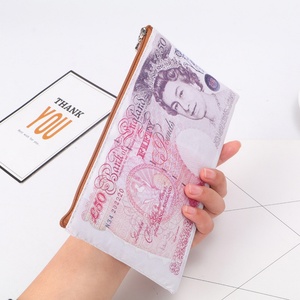 For Creative Personalized Microfiber Leather RFID Blocking Long Open Zipper Pouch Organizer Coin Holder Purse - Product Image 4
