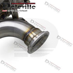 Section de silencieux arrière <span class=keywords><strong>sport</strong></span> à soupapes pour <span class=keywords><strong>Audi</strong></span> R8 V10 5.2L 2010-2013, son X-pipe actif amélioré, arrière d'essieu - Product Image 2