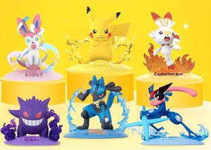 Figura de Pokémon, <span class=keywords><strong>Peluche</strong></span> de Pikachu, Decoración de <span class=keywords><strong>Gengar</strong></span>, Juguete de Moda, Regalo, Mercancía - Product Image 3