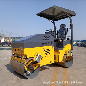 Rodillo Vibratorio de Doble Tambor Totalmente Hidráulico para la Compactación de Asfalto y Suelo en la Construcción de Carreteras - Product Image 4