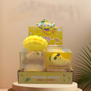 Vente chaude Nouveau jouet créatif en TPR jaune en forme de mangue de 8 cm, anti-stress, doux, 3D, mignon, à presser, cadeau pour enfants et adultes - Product Image 5