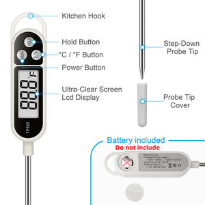 Pen Type Stainless Steel Food Thermometer, Probe for Cooking & Milk Temperature, Household Kitchen <b>Tool</b> - Product Image 2