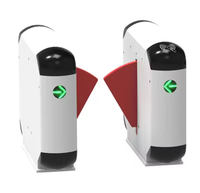 Wan Cartoon Barrière à rabat bidirectionnelle Tourniquet RFID QR Code Contrôle d'accès Porte battante pour la maternelle et l'école
