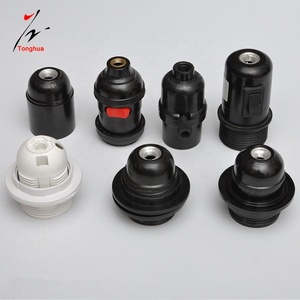 Portalámparas de Plástico Vintage Tonghua, Decorativo, de un Solo Anillo, Blanco y Negro, con Media Rosca, <span class=keywords><strong>E27</strong></span>, <span class=keywords><strong>Base</strong></span> para Bombilla LED Edison Retro <span class=keywords><strong>E26</strong></span> - Product Image 6