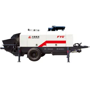 Kleine Anhänger montiert Diesel Beton pumpe HBTS80-16-132