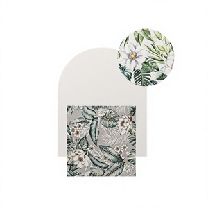 Azulejos Decorativos de Porcelana con Diseño Floral Tropical, Superficie Satinada DG a Todo Color, Estilo Sírio, para Interiores - Product Image 1