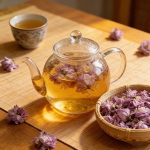 Thé de fleurs de <span class=keywords><strong>cerisier</strong></span> séchées Premium 500g/sac <span class=keywords><strong>Prunus</strong></span> Serrulata Saveur naturelle japonaise Thé santé brut en vrac Boîte Bouteille - Product Image 5