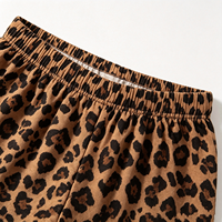 Ensemble pyjama short et débardeur sans manches imprimé léopard pour femme, en mélange de coton, grande taille, doux et extensible, vêtements de détente personnalisés
