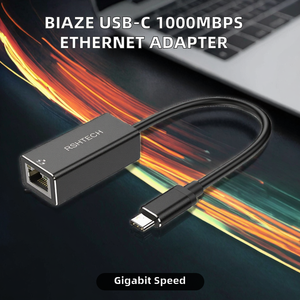 RSIYTECH <b>USB</b>-<b>C</b> <b>to</b> Ethernet <b>Adapter</b> 1000Mbps Type-<b>C</b> RJ45 Network Converter for Laptop MacBook - Product Image 4