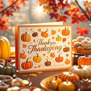 Impression en anglais Cartes de remerciement personnalisées de luxe Carte postale en papier épais de bonne qualité - Product Image 5