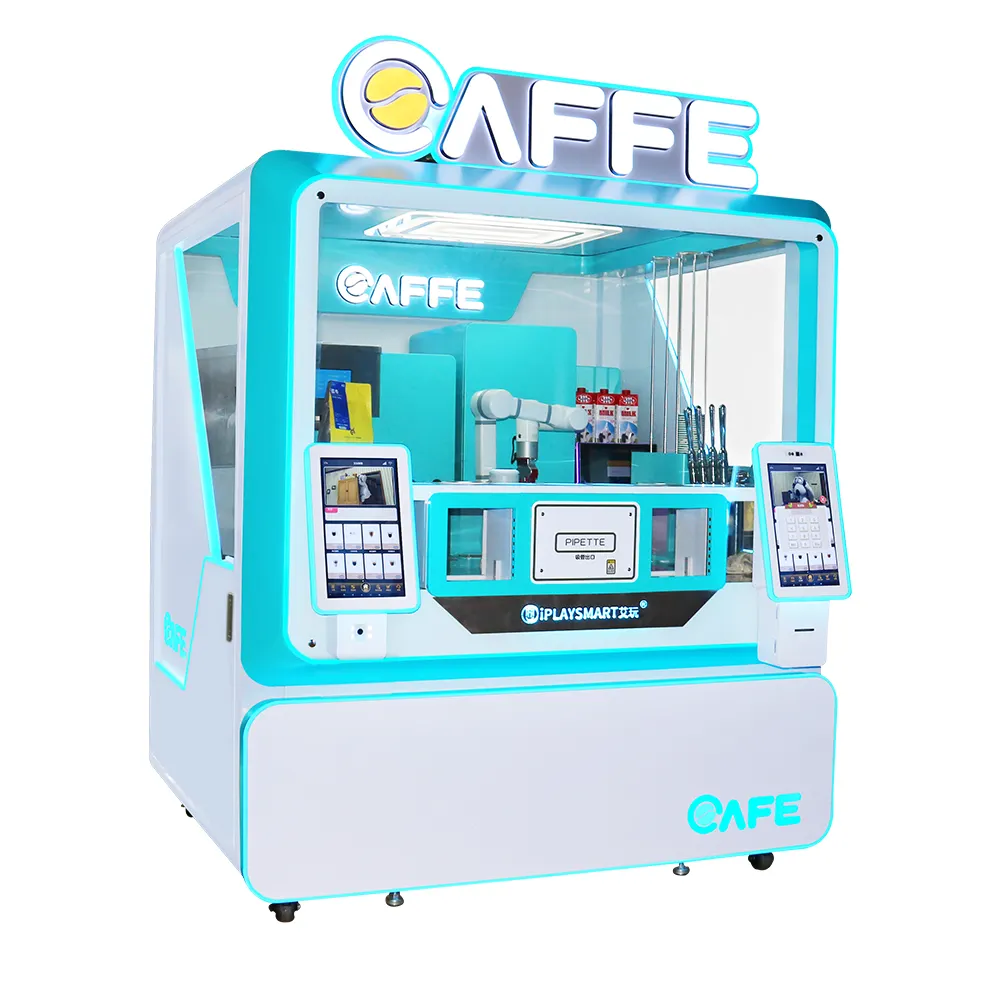 Máquina de café fresca feita de café, máquina de venda de café moeda para negócios café quente e frio com tela sensível ao toque