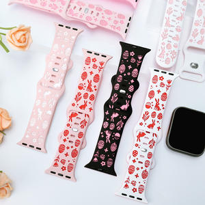 Correa <span class=keywords><strong>de</strong></span> Reloj con Diseño <span class=keywords><strong>de</strong></span> Conejo <span class=keywords><strong>de</strong></span> Pascua Tallado con Láser <span class=keywords><strong>de</strong></span> Doble Color para <span class=keywords><strong>Apple</strong></span> <span class=keywords><strong>Watch</strong></span>, Compatible con las Series 11, 10, 9, 8, 7, 6, 5, 4, SE, Ultra 2, 3 - Product Image 2