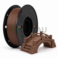 Filament d'imprimante 3D Novtau PLA Wood Walnut pour modèles architecturaux à l'échelle, matériaux d'impression 3D FDM
