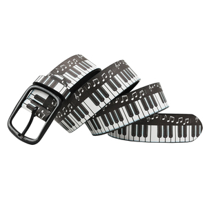 Ceintures imprimées piano 3D pour homme et femme, ceinture de style western rétro pour jeans, ceinture de qualité pour femme, largeur 3,8 <span class=keywords><strong>cm</strong></span> - Product Image 6