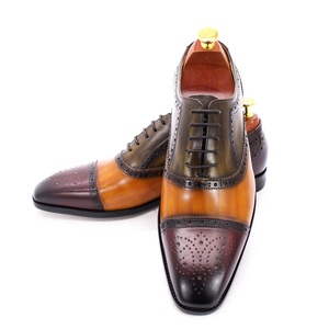 <span class=keywords><strong>Scarpe</strong></span> Oxford da <span class=keywords><strong>Uomo</strong></span> in Vera Pelle Fatte a Mano, Altre <span class=keywords><strong>Scarpe</strong></span> Formali Trendy per <span class=keywords><strong>Uomo</strong></span>, Nuova Moda 2021, Colori Misti - Product Image 5