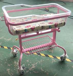 Cuna Pediátrica de ABS con Altura y Ángulo Ajustables, Carrito para Bebés, Cama de Hospital para Bebés - Product Image 4