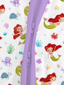 Miozing Tutina Estiva per Neonati con Stampa Sirena e Logo Personalizzato, Traspirante, in Bambù, Vendita Diretta dalla Fabbrica - Product Image 3