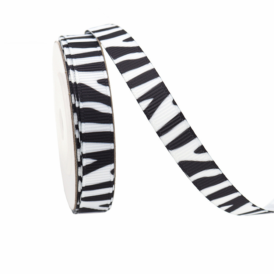 Zèbre noir et blanc-1 cm * 10 yards