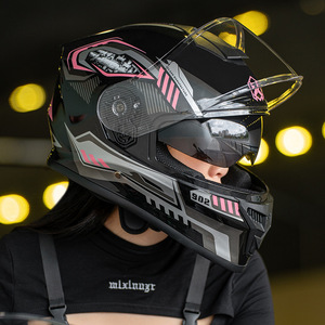AXK, nuevo casco de motocicleta de invierno para hombre con doble lente para vehículo eléctrico y ciclismo, cuatro estaciones, cobertura completa cálida - Product Image 4