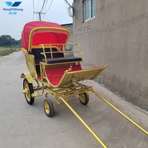 2024 mới nhất Màu Vàng Cô bé lọ lem bí ngô ngựa vận chuyển/đáng yêu Pony vận chuyển/tuyệt vời ngựa Buggy - Product Image 3