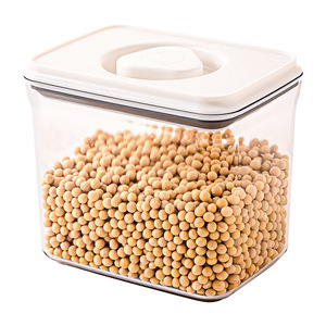 Grain <b>Storage</b> Jar Square Flip Top Airtight Food Grade 6 Set <b>Kitchen</b> Moisture Proof Fresh Keeping <b>Container</b> - Product Image 2