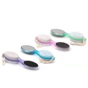 Wholesale TRP+PVC/Wooden Funny <strong>Foot</strong> <strong>Scrubber</strong> Brush Blue Slippers Massager <strong>Shower</strong> Clean Easy <strong>Feet</strong> Brush - Product Image 6