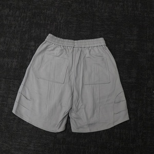 Shorts d'été pour hommes en coton 100% de haute qualité, couleur unie, en tissu French Terry, avec personnalisation du logo - Product Image 3