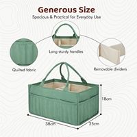 Tas Popok Bayi Portabel Berkapasitas Besar, Ringan, Multifungsi, Anti Air, dengan Pegangan Quilted