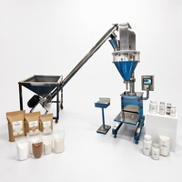 Machine de remplissage automatique de poudre sèche pour bouteilles et sachets, cosmétiques, aliments, produits chimiques, avec dosage par pesage et vis doseuse