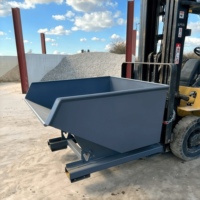 Conteneurs à copeaux de fer robustes à déchargement automatique pour déchets de construction et industriels, vente directe fabricant