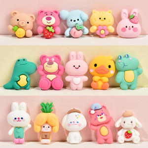 Dessin animé mignon Animal résine accessoires pour bricolage grande Collection avec crème colle pour coque de téléphone épingle à cheveux sac décor Art thème - Product Image 1