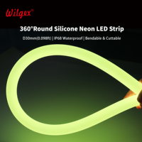Nouveau Néon Flexible LED 30mm 360° à Courant Constant IC IP68 en Silicone Basse Tension, Contrôle DMX512, pour Éclairage Architectural – Vente Directe Usine