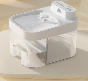 Portable Pet Fontaine D'eau Bouteille Distributeur Propre Réservoir D'eau Sale Batterie Séparée Maison Chien Chat Mangeoire Buveur Prix Usine - Product Image 2