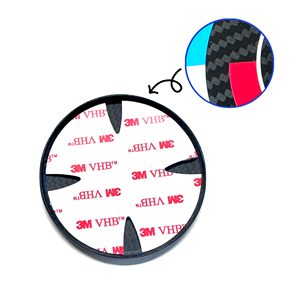 Autocollants en fibre de carbone véritable pour BMW, pour le capot, le volant, le badge, 82 mm, 74 mm, 68 mm, 45 mm, revêtement en fibre de carbone - Product Image 4