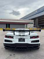 Kit carrosserie de haute qualité en fibre de carbone sèche style Zr1, comprenant pare-chocs arrière, diffuseur arrière, aileron arrière et grande aile, pour Chevrolet Corvette C8 Z06