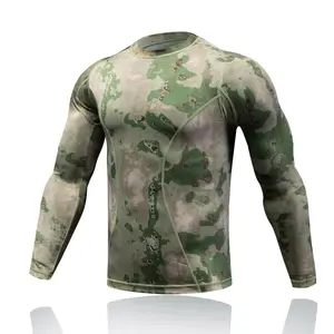 Shero New Type Camouflage Tactical Long Sleeves Tight T-shirt Special Training Quick-dry T-shirt