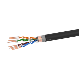 สายเคเบิล Cat5 FTP CCA สำหรับภายนอกอาคาร รุ่นขายดีปี 2025, ฉนวนป้องกันเดี่ยว 0.43/0.45/0.5 มม. ความยาว 300 ม.  ปลอกหุ้ม LSZH, สาย LAN - Product Image 4