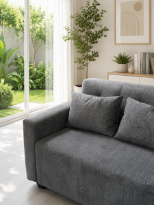 Stylish Tokyo Square Two-Seater Lounge Couch with Eco-Friendly Custom Fabric for Living Room & Hotel - Product Image 3