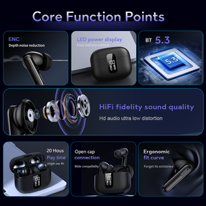 Giá thấp audifonos <span class=keywords><strong>Bluetooth</strong></span> 5.<span class=keywords><strong>4</strong></span> không dây Earbuds enc 4mics tiếng ồn hủy bỏ tai nghe trong tai thể thao TWS Tai nghe & tai nghe - Product Image 3